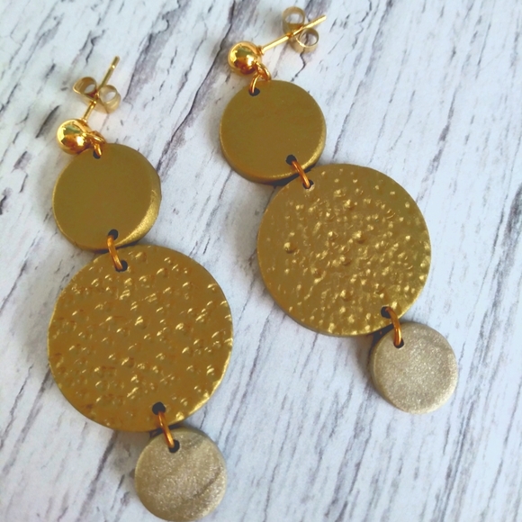 Dangling Earrings Polymer Clay 🌞 🌞 🌞 - Picture 4 of 7